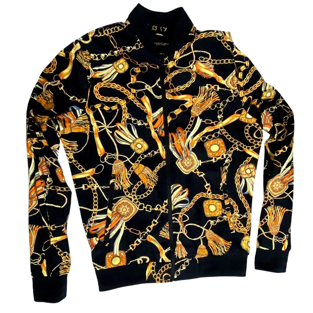 Denim & Flower Jackets & Coats Cactus Man Bomber Jacket Black and gold small